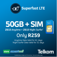 SIM Only + 50GB Telkom Data Bundle